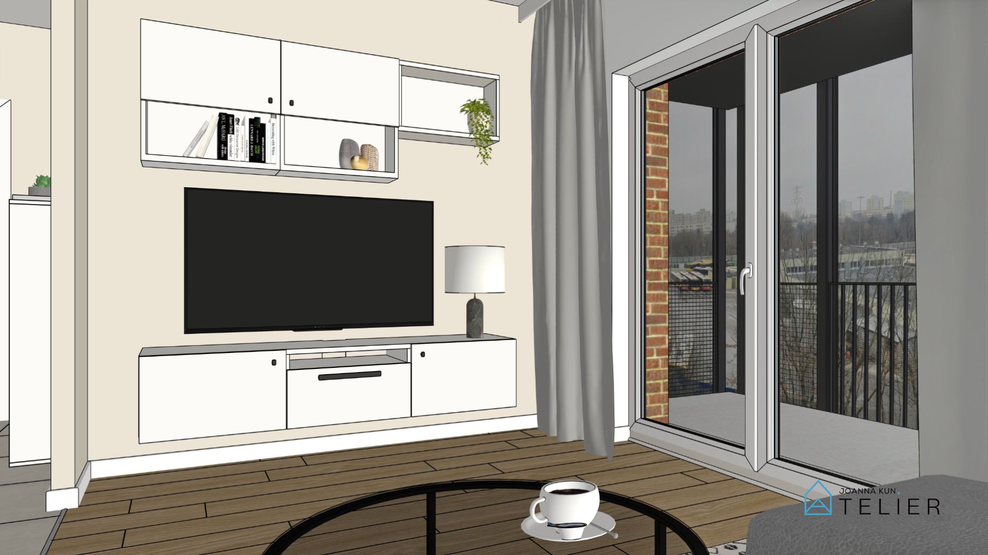 projekt wnętrza widok 3D